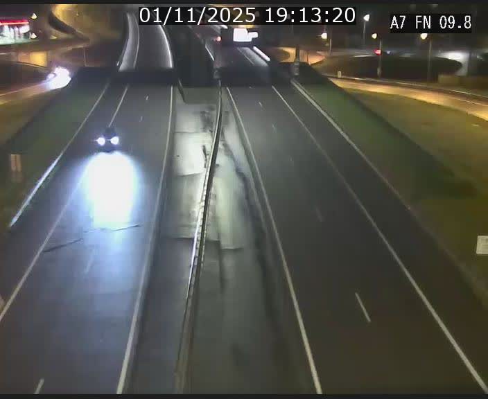 Caméra trafic Luxembourg - A7, Tunnel Gousselerbierg, sortie sud, direction rond-point Lorentzweiler (BK 9.9)