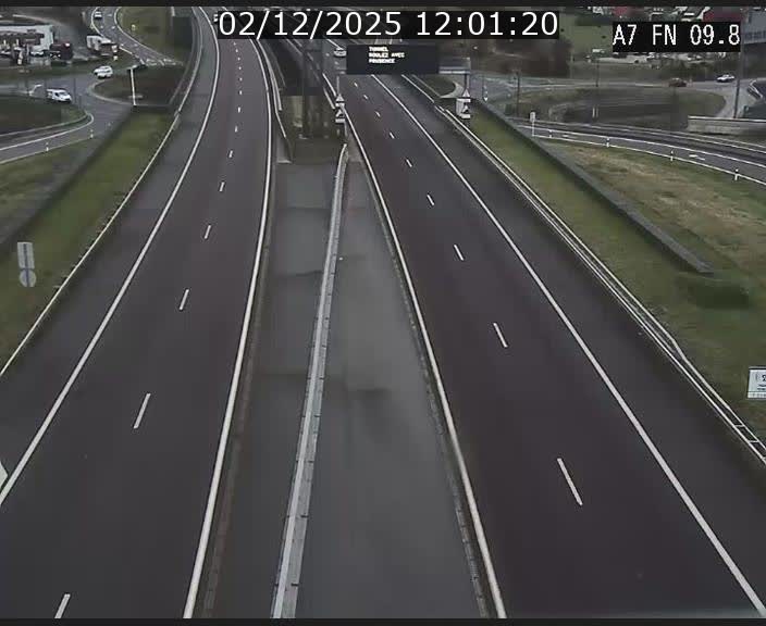 Caméra trafic Luxembourg - A7, Tunnel Gousselerbierg, sortie sud, direction rond-point Lorentzweiler (BK 9.9)