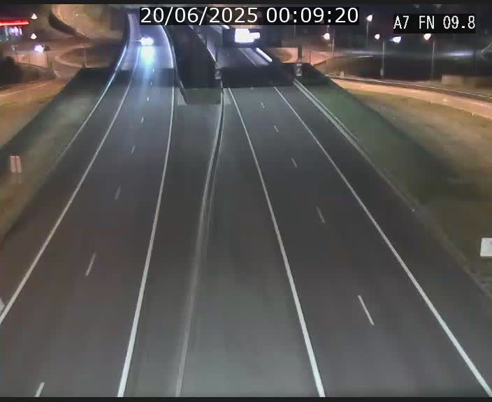 Caméra trafic Luxembourg - A7, Tunnel Gousselerbierg, sortie sud, direction rond-point Lorentzweiler (BK 9.9)