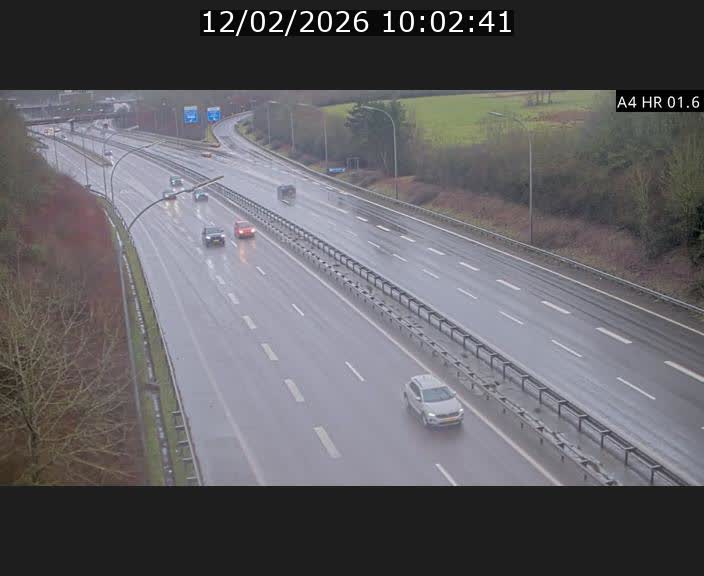 Info Trafic Luxembourg A4 - BK 1.6 - Croix de Cessange (direction Esch)