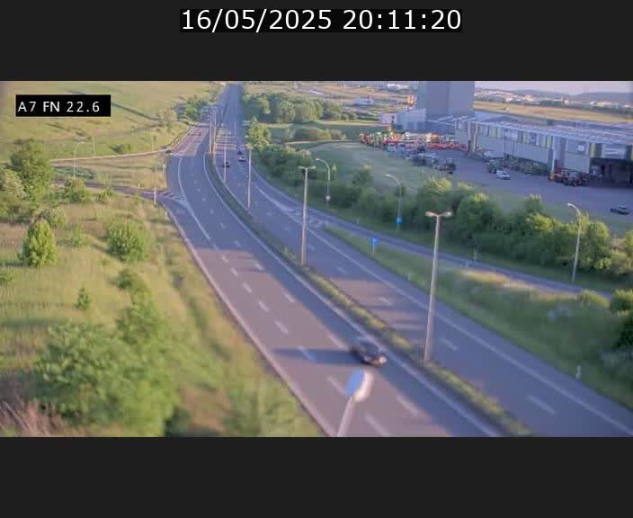 Caméra trafic Luxembourg - A7, Colmar-berg direction Mersch