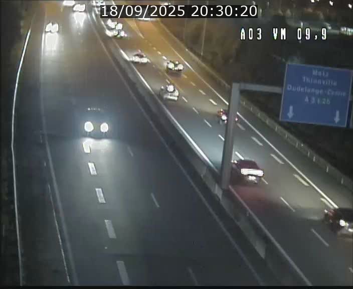 Webcam Autoroute à la Croix de Bettembourg - A3 - BK 9.9 - direction France