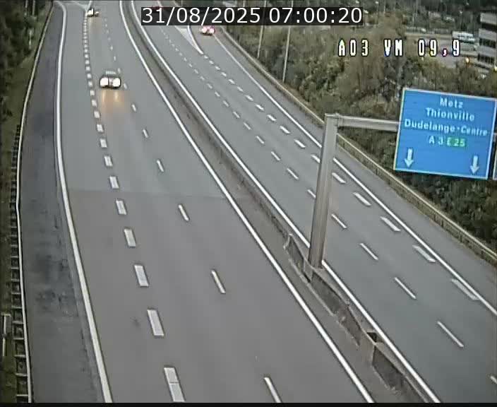 Webcam Autoroute à la Croix de Bettembourg - A3 - BK 9.9 - direction France