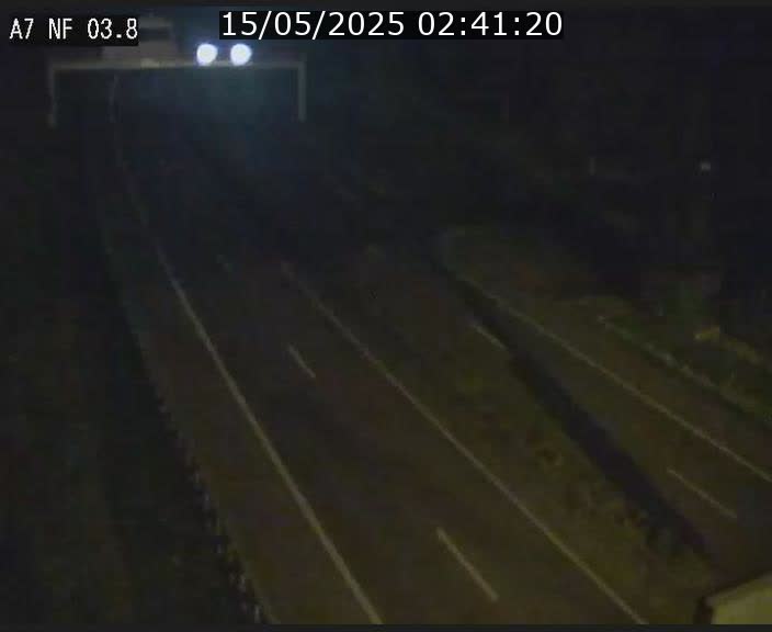 Webcam autoroute A7 au Luxembourg à la sortie du Tunnel Stafelter vers le Nord