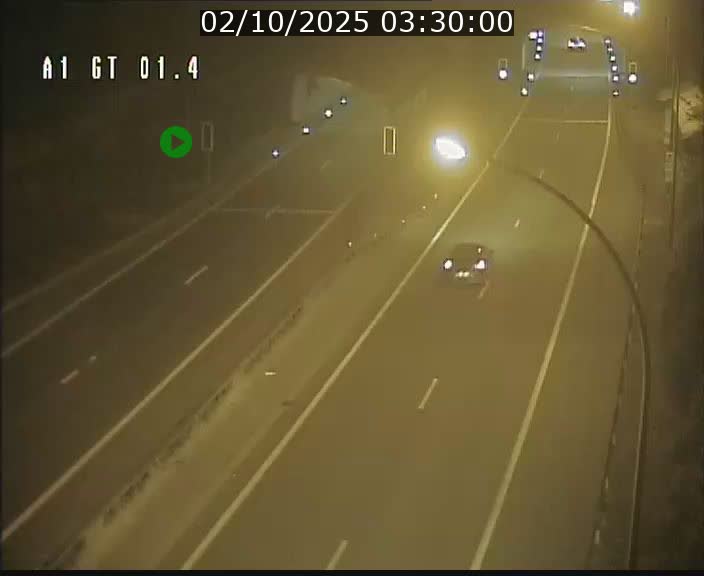 Traffic live webcam Luxembourg Hesperange - A1 direction Kirchberg - BK 1.4