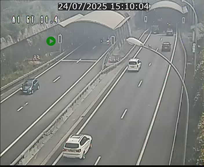 Traffic live webcam Luxembourg Hesperange - A1 direction Kirchberg - BK 1.4