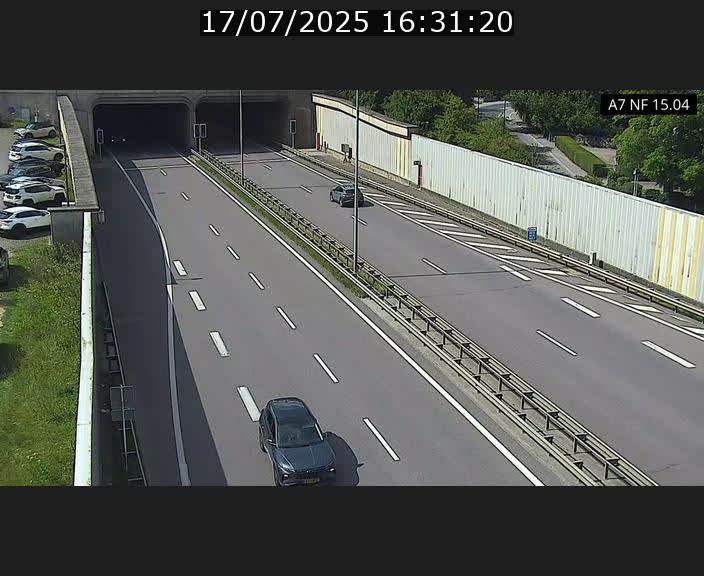 Caméra trafic Luxembourg - A7, Tunnel Mersch, entrée sud, direction Ettelbruck