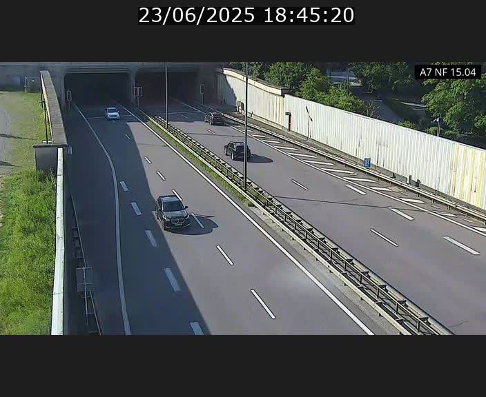 Caméra trafic Luxembourg - A7, Tunnel Mersch, entrée sud, direction Ettelbruck