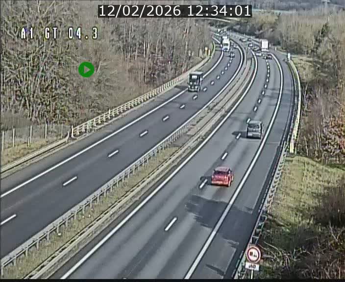 Traffic live webcam Luxembourg Itzig - A1 direction Sandweiler - BK 4.3