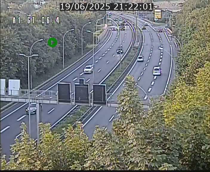 Traffic live webcam Luxembourg Hamm - A1 direction Sandweiler - BK 6.4