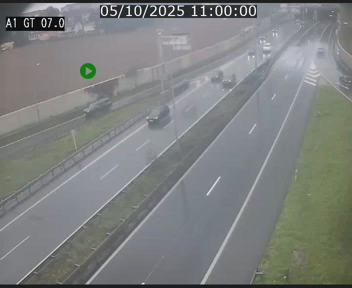 Traffic live webcam Luxembourg Cents - A1 direction Kirchberg - BK 7