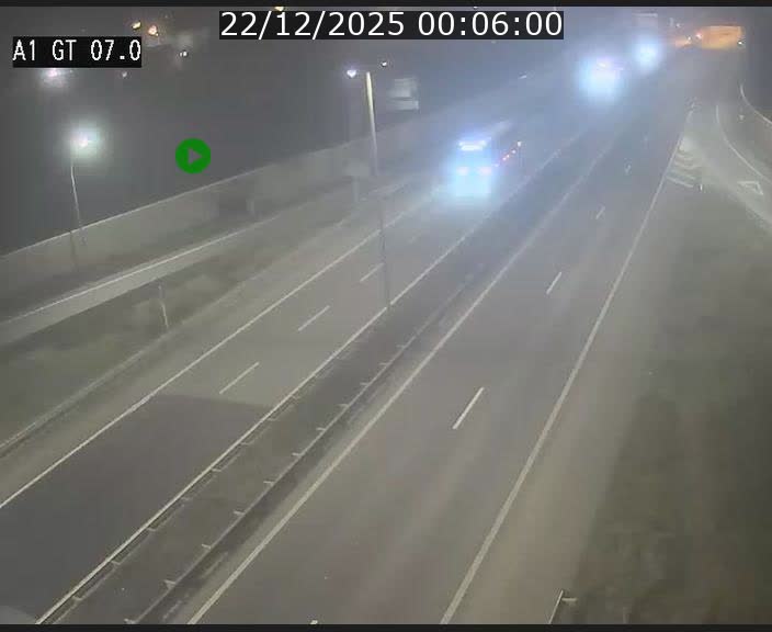 Traffic live webcam Luxembourg Cents - A1 direction Kirchberg - BK 7
