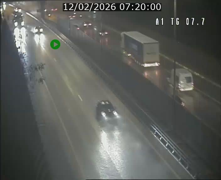 Traffic live webcam Luxembourg Kirchberg - A1 direction Luxembourg-ville - BK 7.7