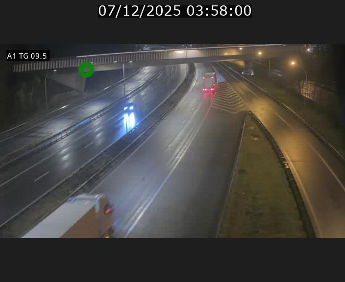 Traffic live webcam Luxembourg Jonction Grünewald - A1 direction Luxembourg-ville - BK 9.5