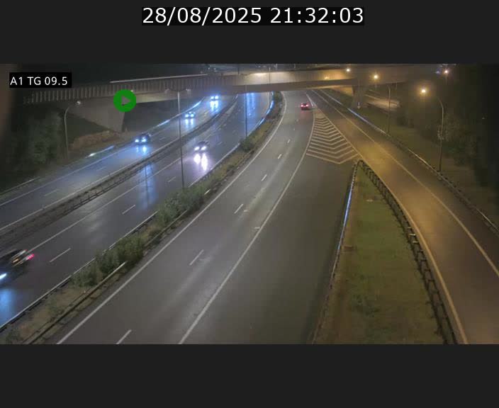 Traffic live webcam Luxembourg Jonction Grünewald - A1 direction Luxembourg-ville - BK 9.5