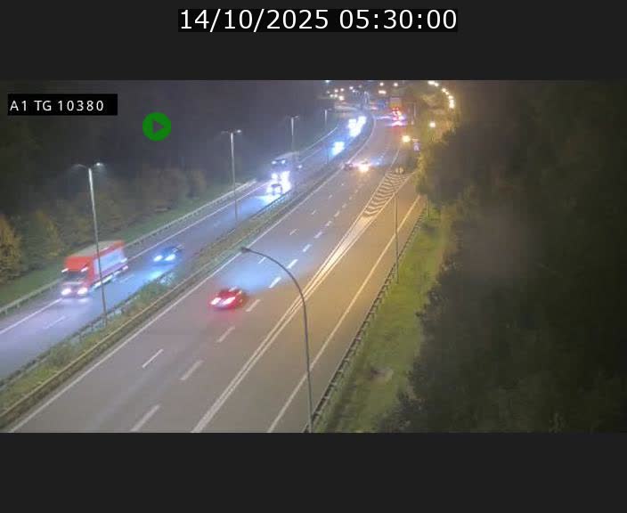 Traffic live webcam Luxembourg Senningerberg - A1 direction Luxembourg Kirchberg - BK 10.3