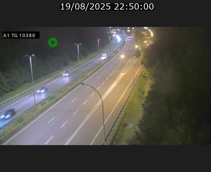 Traffic live webcam Luxembourg Senningerberg - A1 direction Luxembourg Kirchberg - BK 10.3