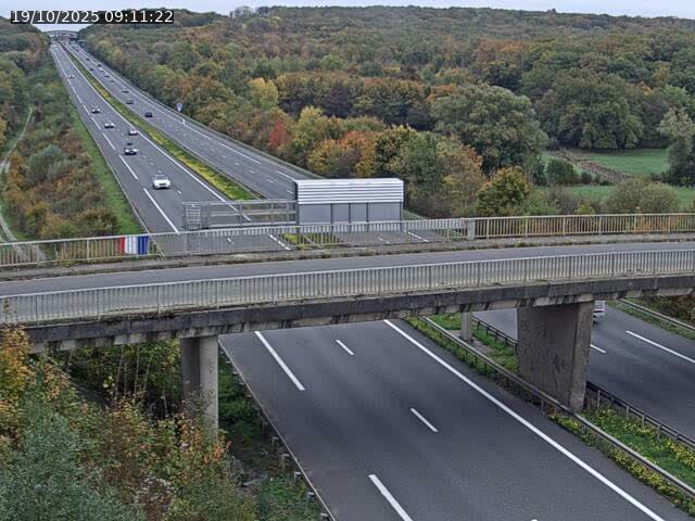 Caméra autoroute France - A31, Zoufftgen direction Luxembourg-ville, à la frontière entre la France et le Luxembourg