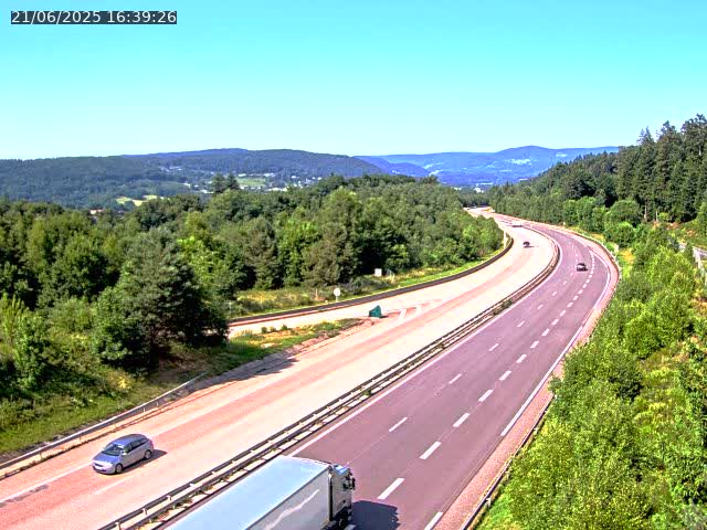 Caméra autoroute France - N57, Côte de la demoiselle direction Remiremont