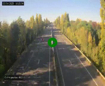 Webcam routière à la fin de la N10, en périphérique ouest d'Angouleme, proche de la jonction avec l'A10