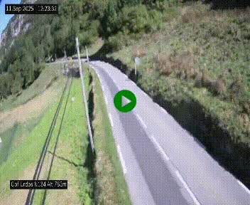 Webcam dans les Pyrénées Atlantique au niveau du col d'Urdos et du fort du Pourtalet sur la N134, en direction du Col et du tunnel du Somport, à 765 mètres d'altitude