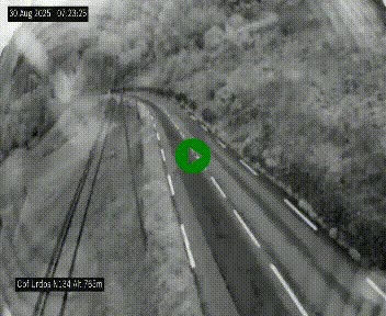 Webcam dans les Pyrénées Atlantique au niveau du col d'Urdos et du fort du Pourtalet sur la N134, en direction du Col et du tunnel du Somport, à 765 mètres d'altitude