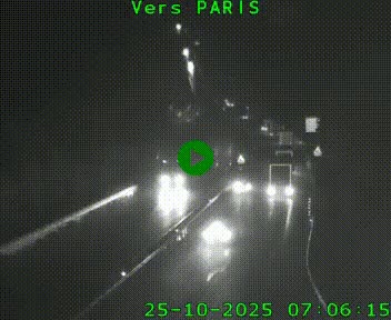 Caméra routière sur l'autoroute A20 à Bessines-sur-Gartempe. Vue orientée vers Paris
