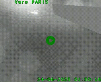Caméra routière sur l'autoroute A20 à Saint-Pardoux-l'Ortigier, à la jonction avec l'A89. Vue orientée vers Paris