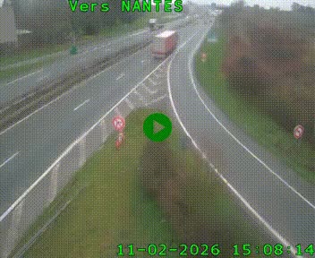 Webcam N147 au nord de Poitiers et à la jonction avec la A10