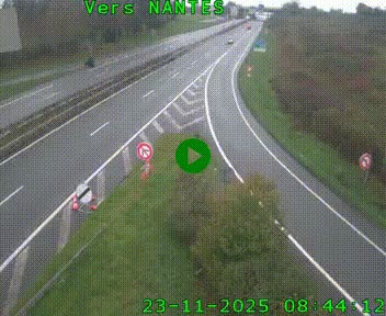 Webcam N147 au nord de Poitiers et à la jonction avec la A10