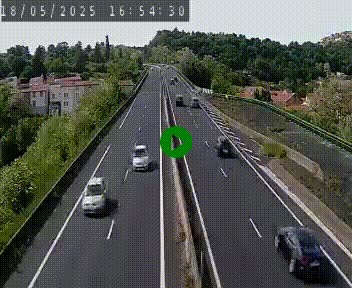 Caméra autoroute A75 à hauteur de Coudes, en direction de Clermont-Ferrand
