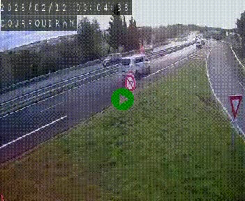 Caméra routière France - N109, Courpouiran - La plaine, en direction de Clermont l'Hérault, à la sortie de Montpellier