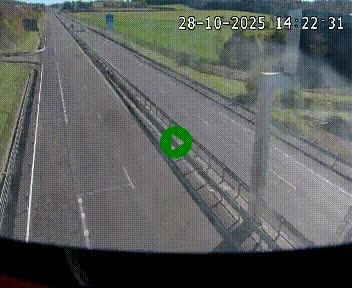 Caméra autoroute A75 à hauteur de La Cavalerie en direction de Montpellier, à proximité de l'aérodrome de Millau-Larzac