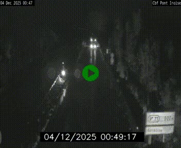 Webcam sur la N165 après le Pont de l'Iroise, à l'entrée de Brest