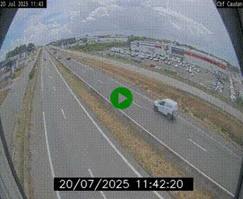 Webcam sur la N165 à hauteur de Caudan, dans le Morbihan.