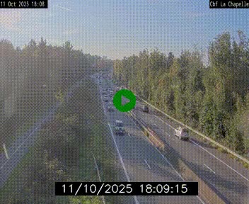 Webcam sur le périphérique de Nantes (N844) à hauteur de Porte de la Chapelle, au nord de la ville