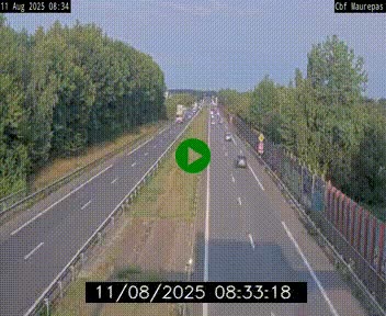 Webcam sur le périphérique de Rennes (N136) à hauteur de Maurepas, au nord de la ville