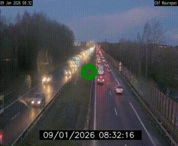 Webcam sur le périphérique de Rennes (N136) à hauteur de Maurepas, au nord de la ville
