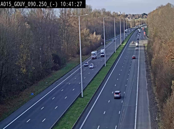 Webcam autoroute Belgique - Gouy-lez-piéton - E42 - BK 90.3
