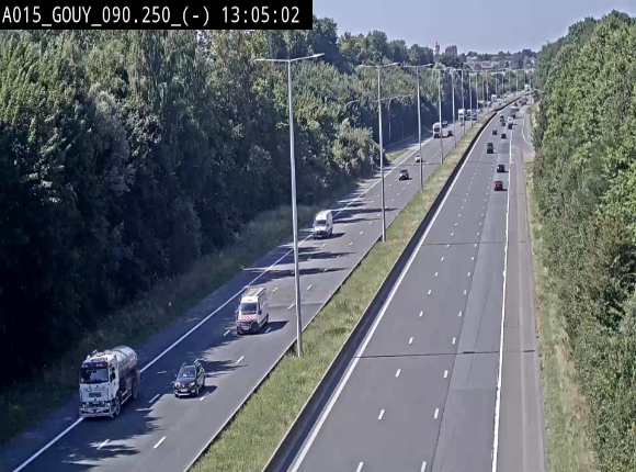 Webcam autoroute Belgique - Gouy-lez-piéton - E42 - BK 90.3