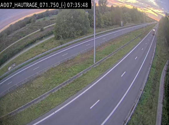 Webcam autoroute Belgique - Hautrage - E19 - BK 71.7