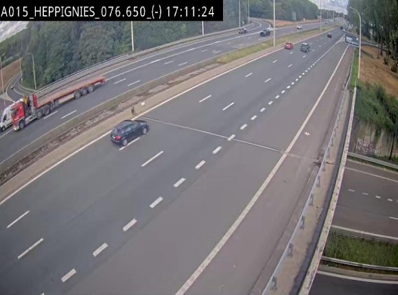 Webcam autoroute Belgique - Heppignies - E42 direction Namur - BK 76.4
