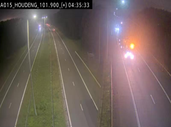 Webcam autoroute Belgique - Houdeng-Goegnies - Jonction E19/E42 direction Tournai/Mons - BK 101.85