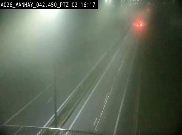 Webcam autoroute A26/E25 à hauteur de Manhay, à la jonction avec la N651 en direction de Liège - BK 42.4