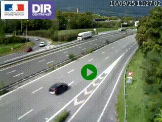 Webcam sur la Nationale 201 à hauteur de la sortie Chambéry-Nord, avant à la jonction entre l'A41 et l'A43, en direction de Lyon