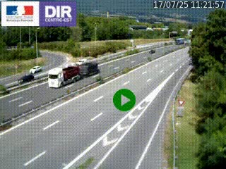 Webcam sur la Nationale 201 à hauteur de la sortie Chambéry-Nord, avant à la jonction entre l'A41 et l'A43, en direction de Lyon