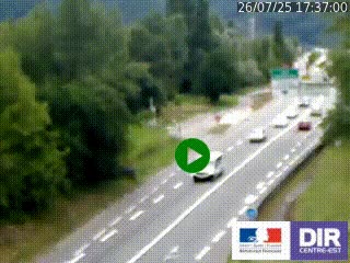 Webcam info trafic à proximité de Vizille sur la N85, au niveau du point de vue du Saut du Moine à Champagnier