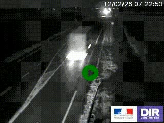 Webcam routière sur la RN7 à hauteur de Toulon-sur-Allier, entre Moulins et Vichy