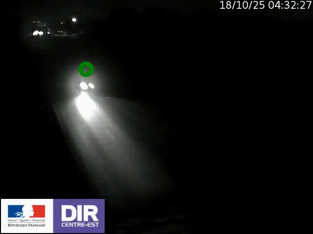Caméra trafic à la jonction entre l'A46 (Rocade-est de Lyon) et l'A42 à hauteur de Vault-en-Velin en direction de Marseille