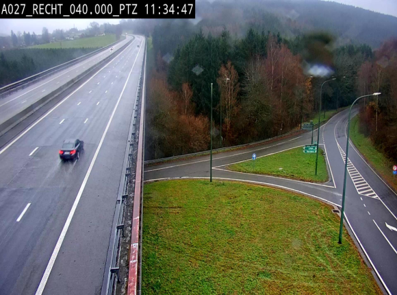 Webcam sur A27/E42 après Malmedy. Vue orientée vers l'Allemagne